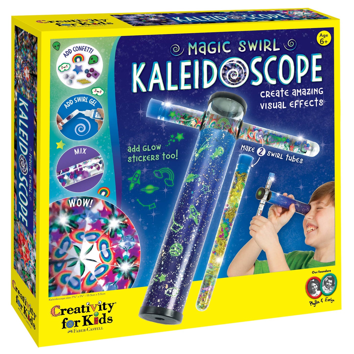 Faber CastellMake Your Own Magic Swirl Kaleidoscope Craft Kit for Kids