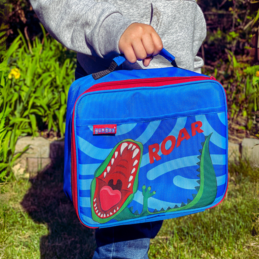 Yumbox Classic Lunch Bag & Sandwich Bag Set - Dinosaur ROAR!