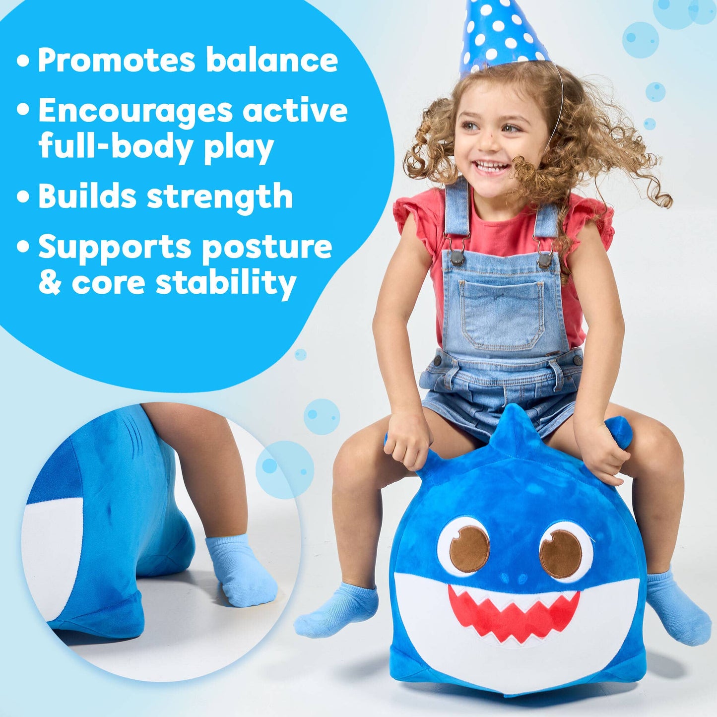 Baby Shark (Daddy) Bouncy - Ride On Plush Toy for Toddlers