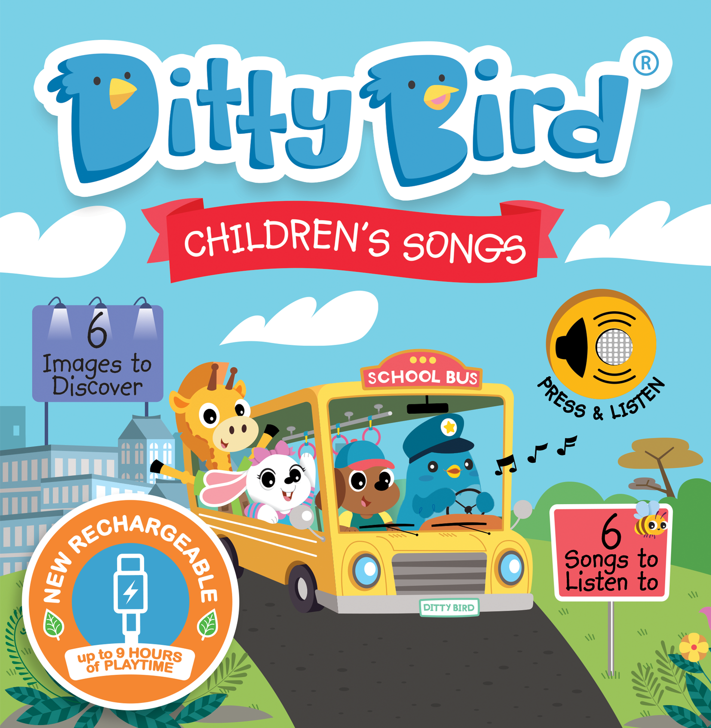 Ditty Bird Sound Book: Children´s Songs-BESTSELLER  USB-C