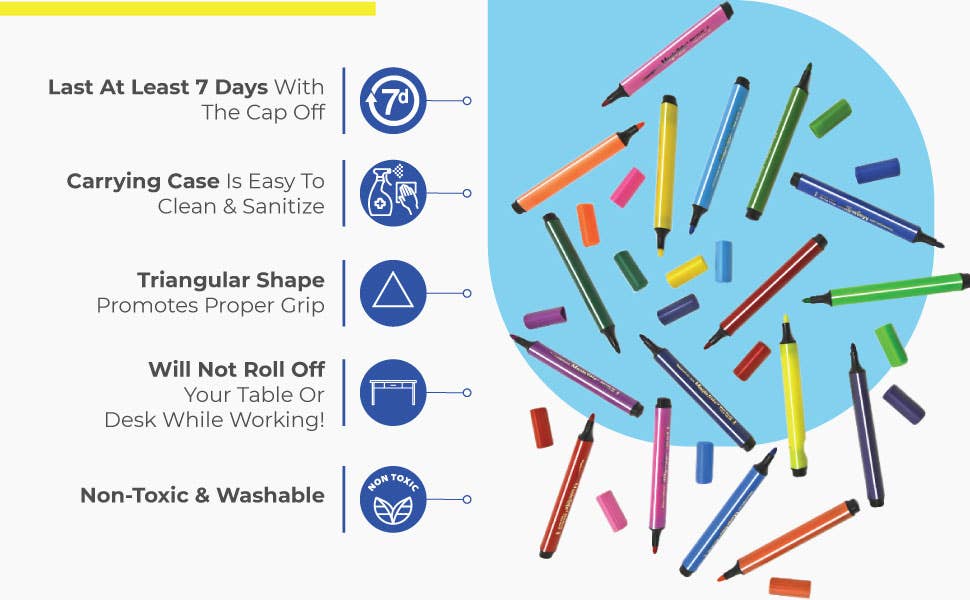 Magic Tri Stix 24 Color - Cap Off for 7 Days TPG-397